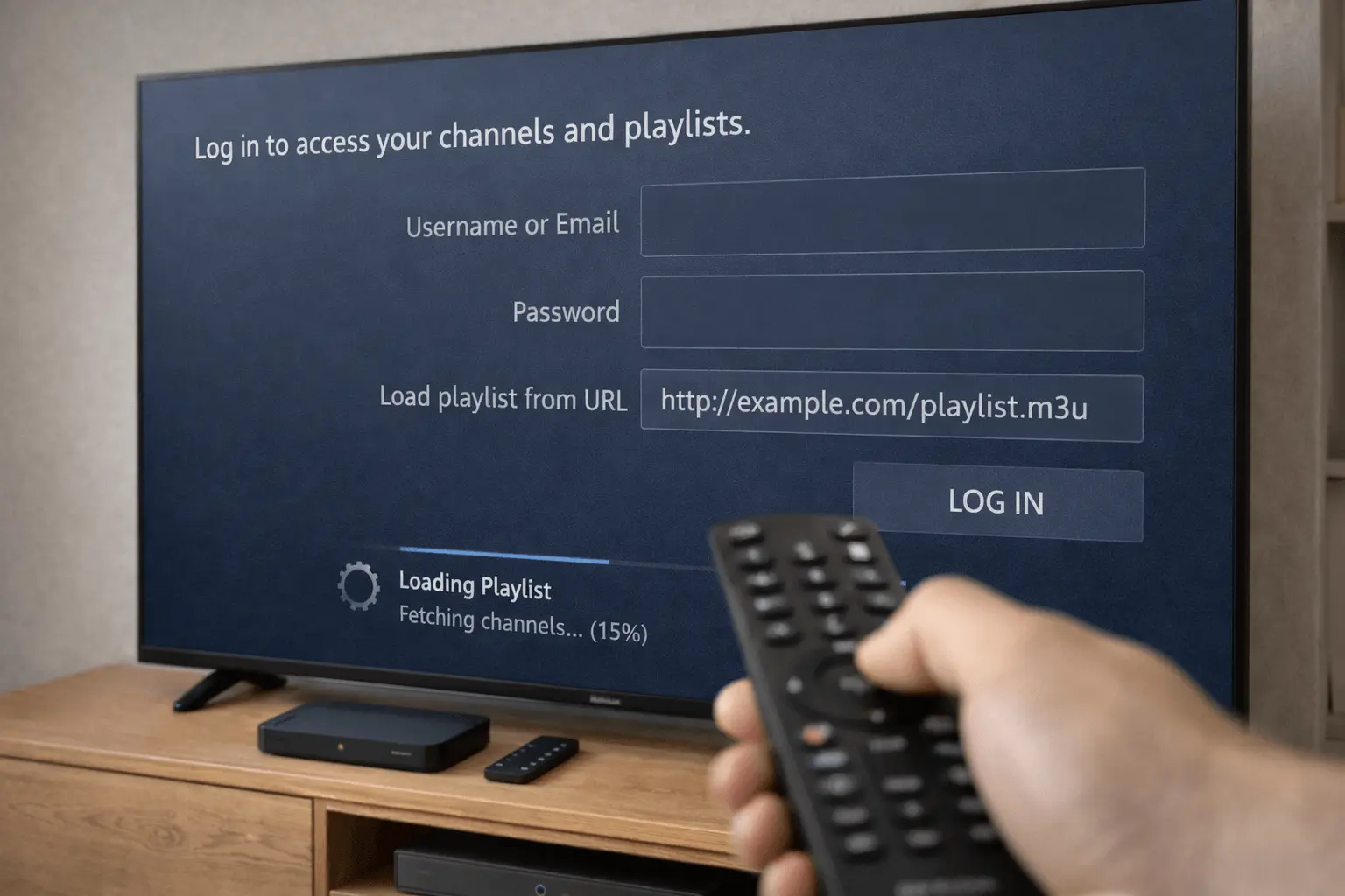 iptv smarters luxembourg étape 3 - nom utilisateur