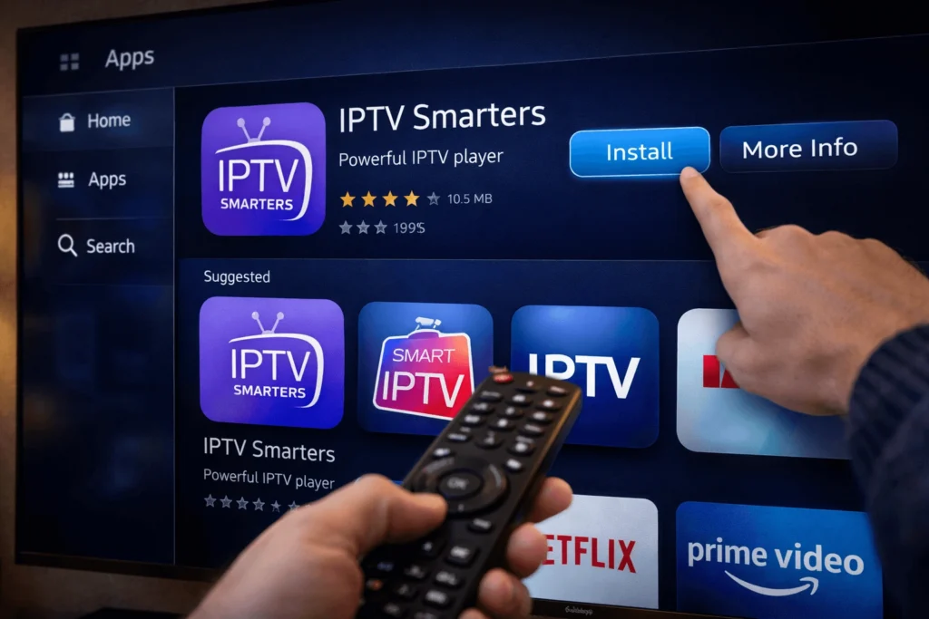 Installer IPTV sur Smart TV au Luxembourg – Guide 2025 3 installer IPTV Samsung TV
