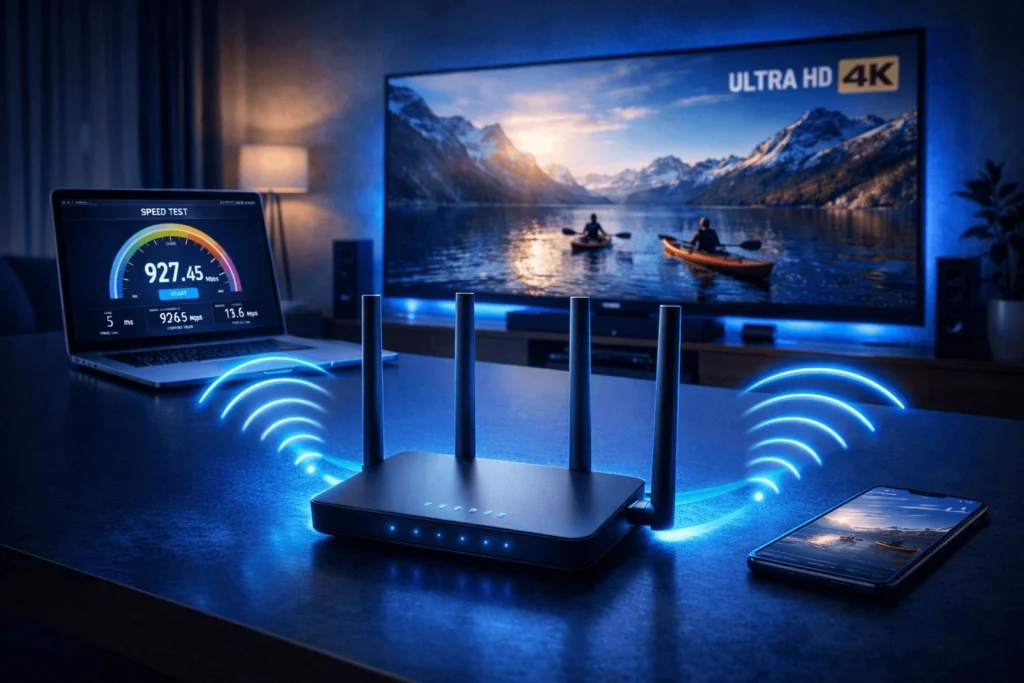 vitesse connexion streaming HD 4K

