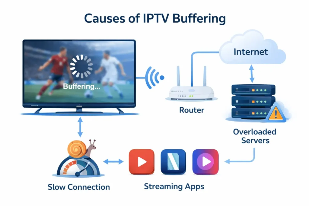 buffering IPTV Luxembourg
