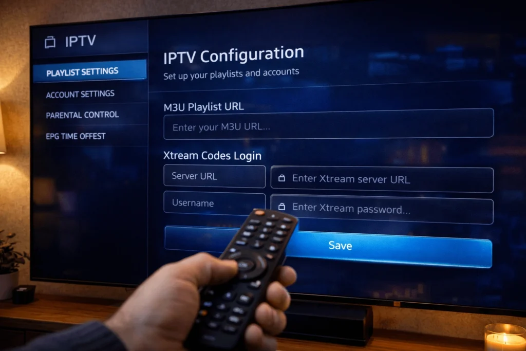 Installer IPTV sur Smart TV au Luxembourg – Guide 2025 4 IPTV Android TV Luxembourg