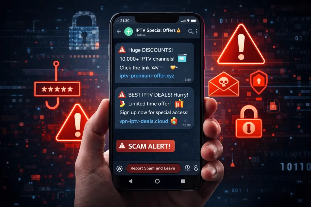 arnaque IPTV Telegram Luxembourg

