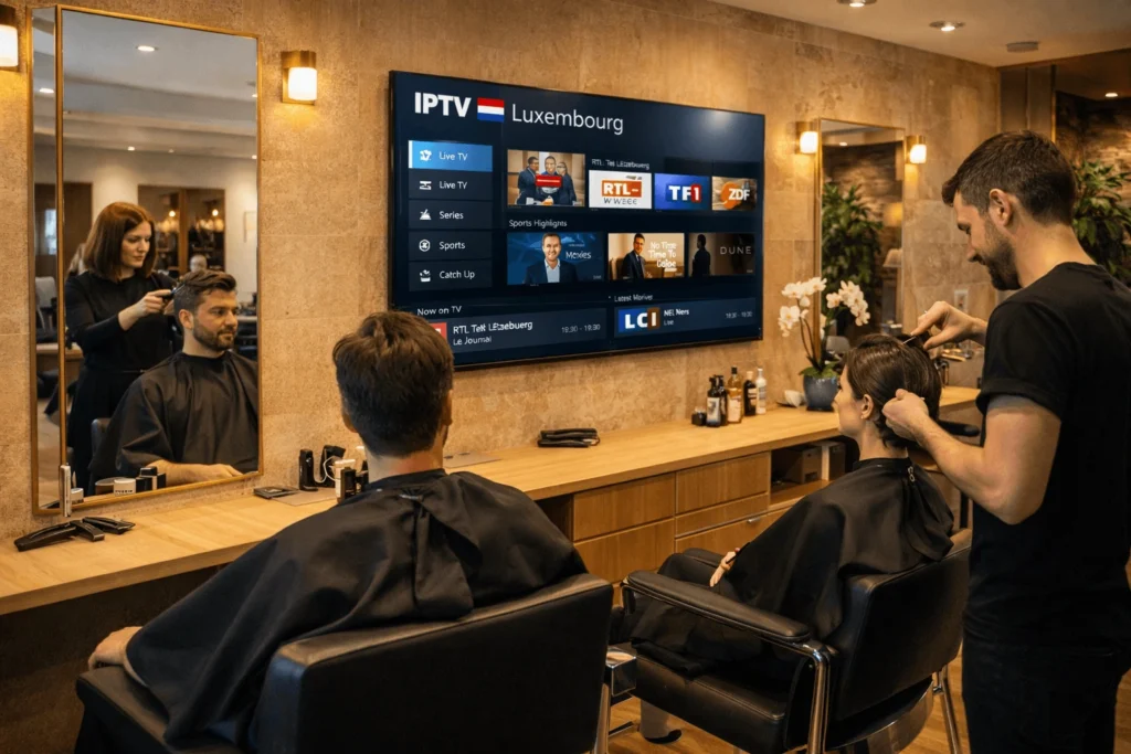 IPTV salle d'attente Luxembourg
